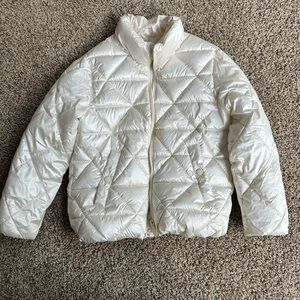 Zara white puffer jacket for girls